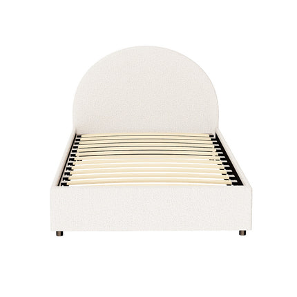 Artiss Bed Frame Gas Lift Strorage Beds Base Platform Boucle Fabric King Single ELLA.