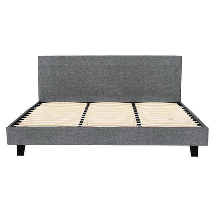 Artiss Bed Frame King Size Grey NEO.