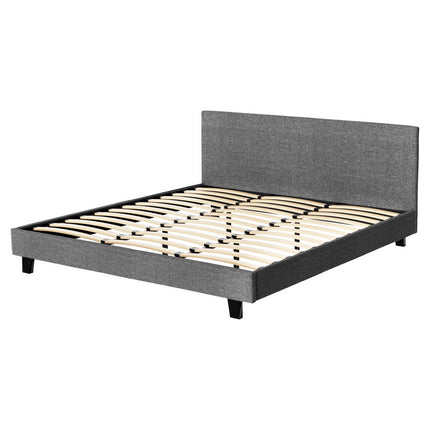Artiss Bed Frame King Size Grey NEO.