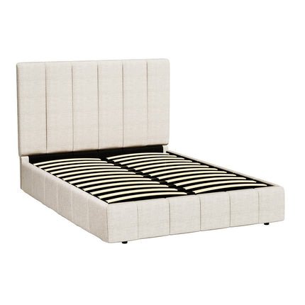 Artiss Bed Frame Queen Size Beige TETTE.