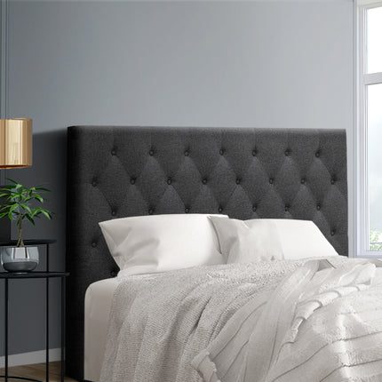 Artiss Bed Head Headboard Double Size Fabric - CAPPI Charcoal.