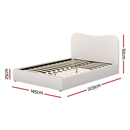 Artiss Bed Frame Double Size Boucle DARA.