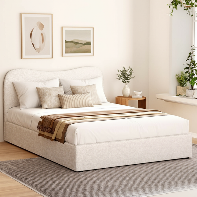 Artiss Bed Frame Double Size Boucle DARA.