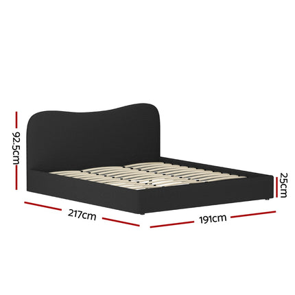 Artiss Bed Frame King Size Boucle DARA.