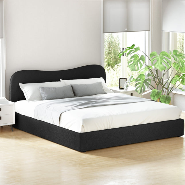 Artiss Bed Frame King Size Boucle DARA.