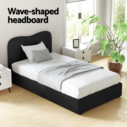 Artiss Bed Frame King Single Size Boucle DARA.