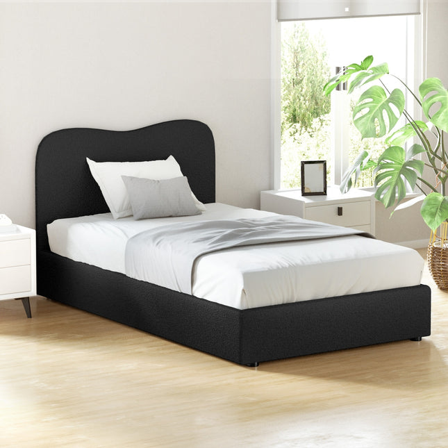 Artiss Bed Frame King Single Size Boucle DARA.