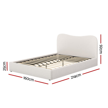 Artiss Bed Frame Queen Size Boucle DARA.