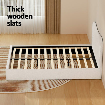 Artiss Bed Frame Queen Size Boucle DARA.