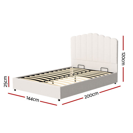 Artiss Bed Frame Double Size Boucle FION.