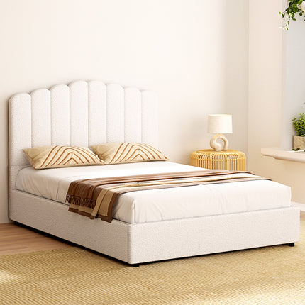 Artiss Bed Frame Double Size Boucle FION.