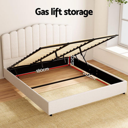 Artiss Bed Frame King Size Boucle FION.