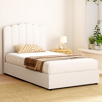 Artiss Bed Frame King Single Size Boucle FION.