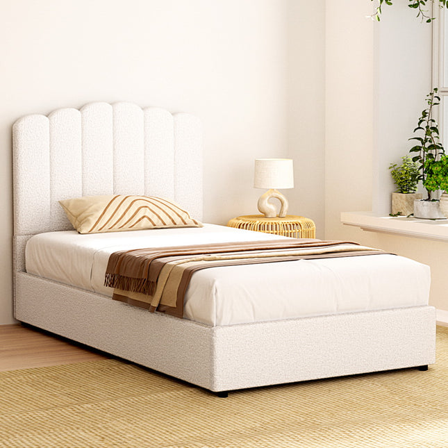 Artiss Bed Frame King Single Size Boucle FION.