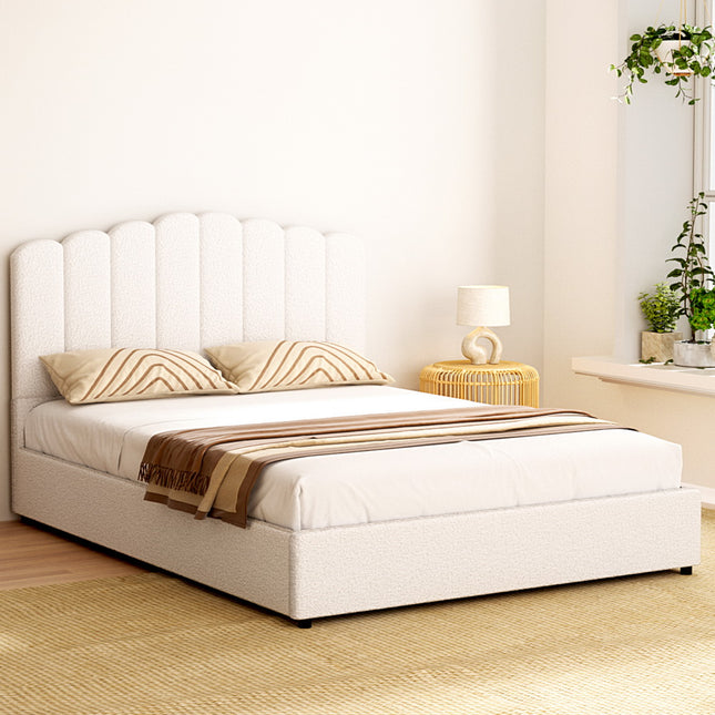 Artiss Bed Frame Queen Size Boucle FION.