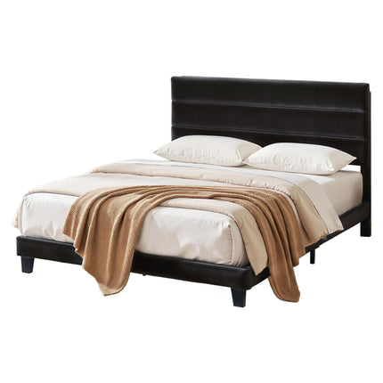 Artiss King Bed Frame Upholstered Platform Base with Geometric Headboard Black Velvet.