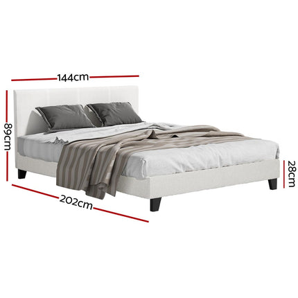 Artiss Bed Frame Double Size Boucle NEO.