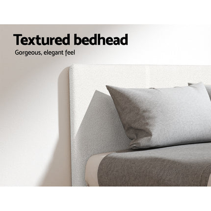 Artiss Bed Frame King Single Size Boucle NEO.