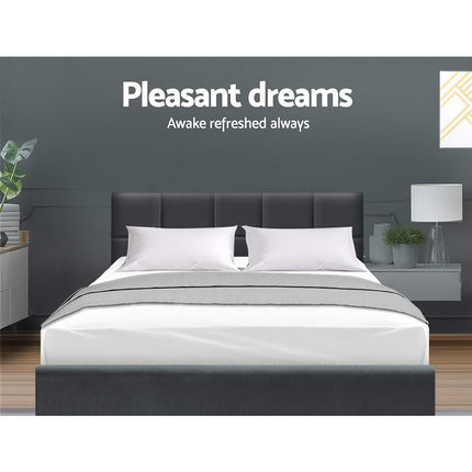 Artiss Bed Frame Double Size Charcoal TINO.