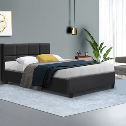 Artiss Bed Frame Double Size Charcoal TINO.