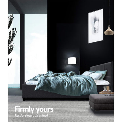 Artiss Bed Frame Queen Size Charcoal TINO.