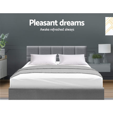 Artiss Bed Frame Queen Size Grey TINO.