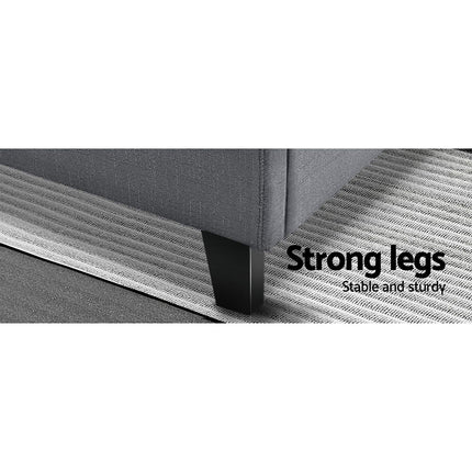 Artiss Bed Frame Queen Size Grey TINO.