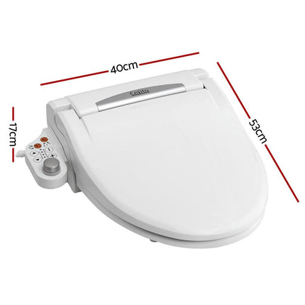 Cefito Electric Bidet Toilet Seat Cover LED Night Light Heated Seat with Remote.
