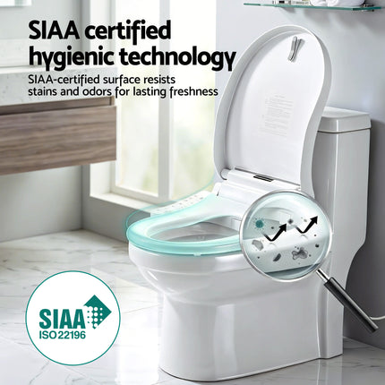 Cefito Smart Electric Bidet Toilet Seat Cover D-Shape SIAA Material Certified.