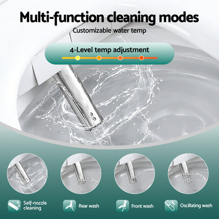 Cefito Smart Electric Bidet Toilet Seat Cover D-Shape SIAA Material Certified.