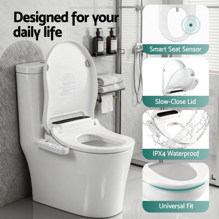 Cefito Smart Electric Bidet Toilet Seat LED Display Heated Dryer WaterMark.