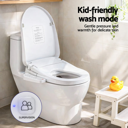 Cefito Electric Bidet Toilet Seat Cover Heated Warm Water Dryer LED Night Light.