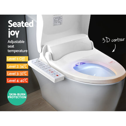 Cefito Electric Bidet Toilet Seat Cover Bathroom Spray Water Wash V Shape.