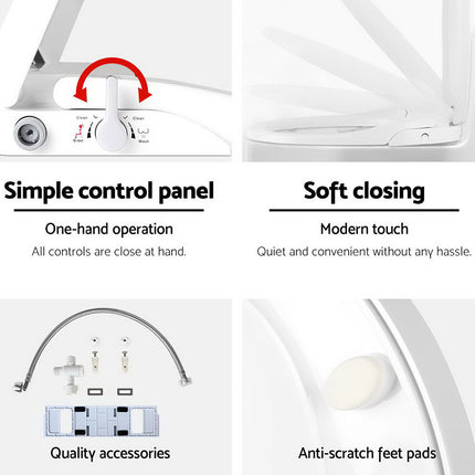 Cefito Non Electric Bidet Toilet Seat Cover Auto Water Spray Wash Knob Control.