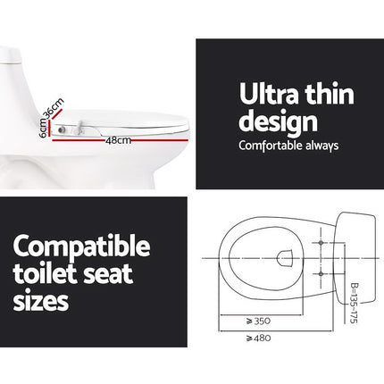 Cefito Non Electric Bidet Toilet Seat Cover Auto Water Spray Wash Knob Control.