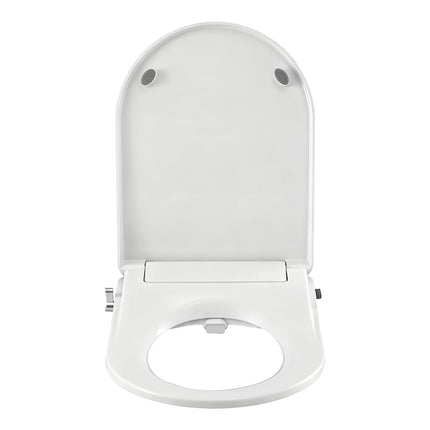 Cefito Non Electric Bidet Toilet Seat D-Shape Dual Nozzle Soft Close WaterMark DIY.