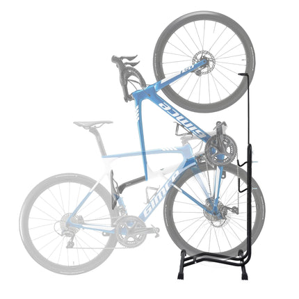 Weisshorn 4-in-1 Bike Parking Stand Vertical Floor Storage Rack for 24"-27.5" Bicycles, Adjustable Height Repair Maintenance Stand, Stable Indoor Garage Space Saver with Non-slip Rubber Feet.