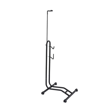 Weisshorn 4-in-1 Bike Parking Stand Vertical Floor Storage Rack for 24"-27.5" Bicycles, Adjustable Height Repair Maintenance Stand, Stable Indoor Garage Space Saver with Non-slip Rubber Feet.