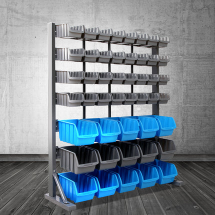 Giantz 47 Storage Bin Rack Free Stand Steel Stand.