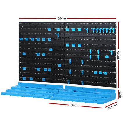 Giantz 54 Storage Bin Rack Wall Mounted Tools.