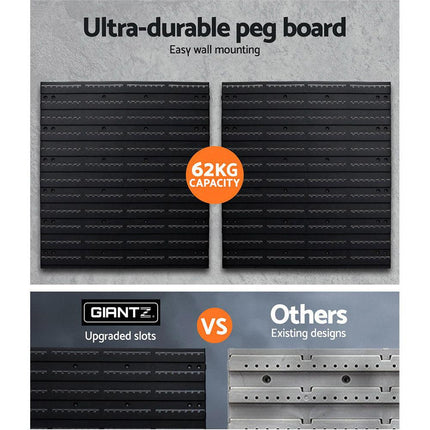 Giantz 54 Storage Bin Rack Wall Mounted Tools.
