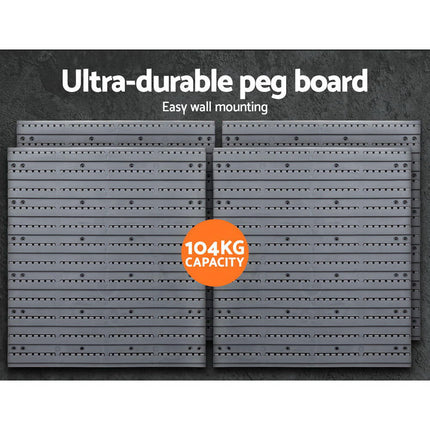 Giantz 88 Storage Bin Rack Wall Mounted.