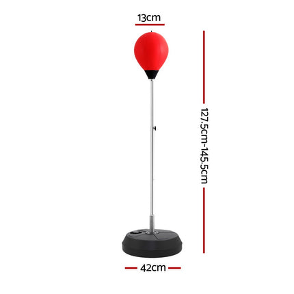 Everfit Adult Punching Bag Stand 150cm Adjustable Freestanding with Gloves and Pump.