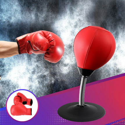 Everfit Desktop Punching Boxing Bag Stand Set with Pump Swivel Speed Balls.