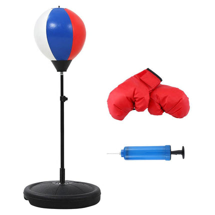 Everfit Kids Punching Bag Stand Set Adjustable 76-112cm with Gloves & Pump.
