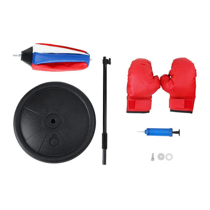 Everfit Kids Punching Bag Stand Set Adjustable 76-112cm with Gloves & Pump.