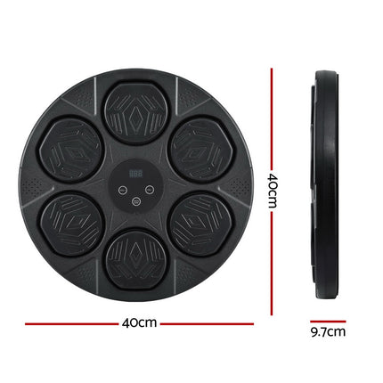 Everfit Music Boxing Machine Bluetooth Wall-Mounted Punch Target with LED Display & Gloves.