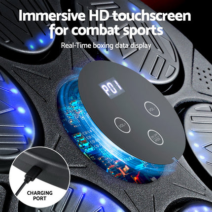 Everfit Music Boxing Machine Bluetooth Wall-Mounted Punch Target with LED Display & Gloves.