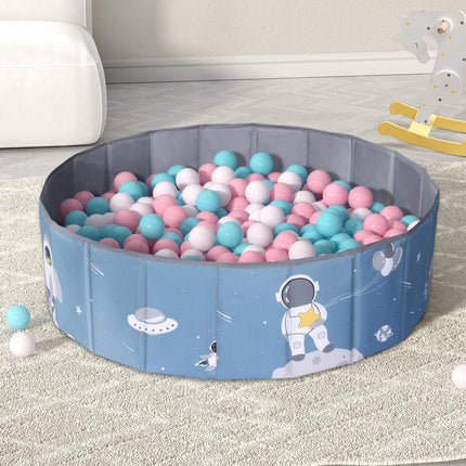 Keezi Kids Ball Pool Pit Toddler Play Foldable Child Playhouse Storage Bag Blue.