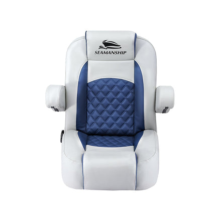 Seamanship Reclining Captain Boat Seat 90°-155° Recline, 19cm Thick Cushion.